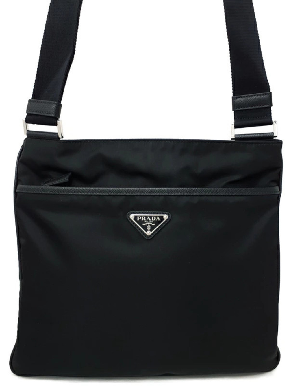 Prada Tessuto Crossbody Bag Black